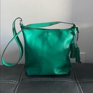 Coach duffel bag in Emerald green